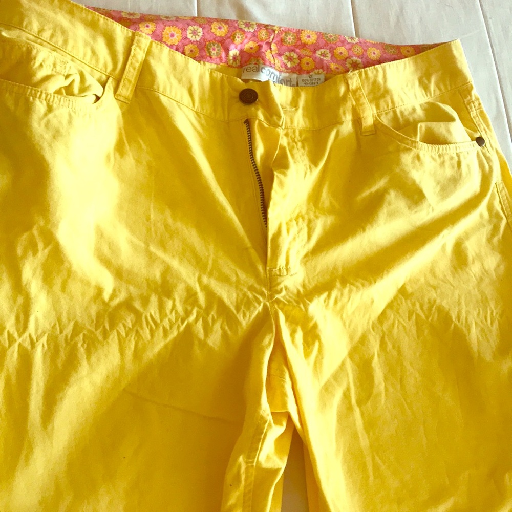 Yellow summer  Capris